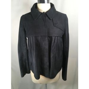 Ba&sh Suede Leather BabyDoll Jacket 1008-68-32419